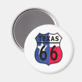 Route 66 Texas Color Magneet (Voorkant / Achterkant)