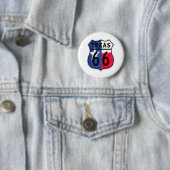 Route 66 Texas Color Ronde Button 5,7 Cm (In situ)