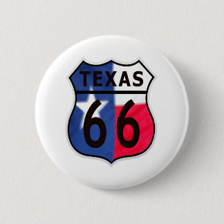 Route 66 Texas Color Ronde Button 5,7 Cm