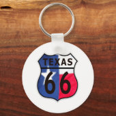Route 66 Texas Color Sleutelhanger (Voorkant)