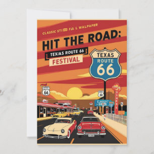 Route 66 Texas Kaart