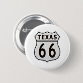 Route 66 Texas Ronde Button 5,7 Cm (Voorkant /achterkant)