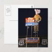ROUTE 66 Texas TRAVEL-BRIEFKAART Briefkaart (Voorkant / Achterkant)