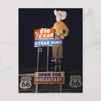 ROUTE 66 Texas TRAVEL-BRIEFKAART Briefkaart