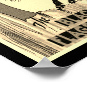 Route 66 The Black Cat Cafe Poster (Hoek)