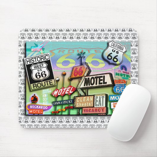 Route 66 - The Moeder Road Mousepad Muismat (Met muis)
