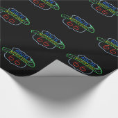 Route 66, The Moeder Road, Neon Sign Cadeaupapier (Hoek)