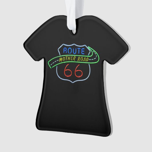 Route 66, The Moeder Road, Neon Sign Ornament (voorkant)