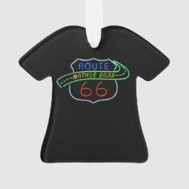 Route 66, The Moeder Road, Neon Sign Ornament