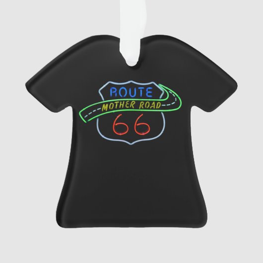 Route 66, The Moeder Road, Neon Sign Ornament (voorkant)