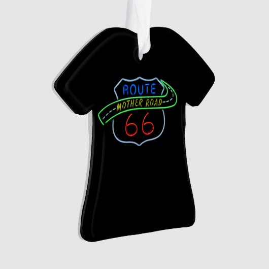 Route 66, The Moeder Road, Neon Sign Ornament (voorkant)