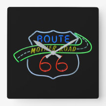 Route 66, The Moeder Road, Neon Sign