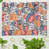 Route 66 theedoek (Gevouwen)