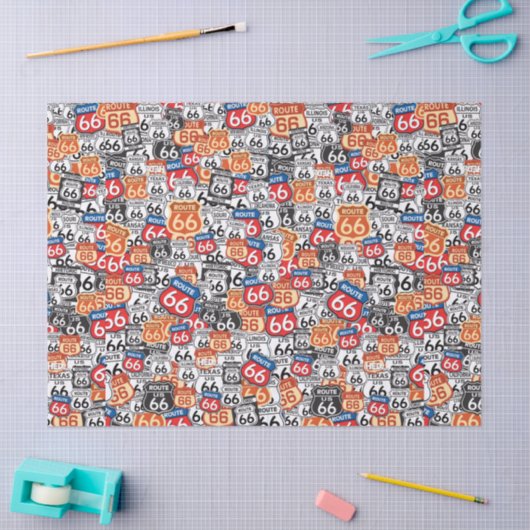 Route 66 tissuepapier (Craft)