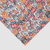 Route 66 tissuepapier (Detail)
