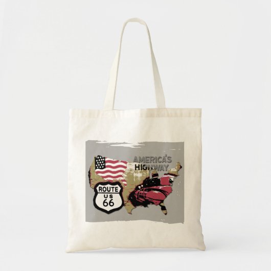  Route 66 Tote Bag (Voorkant)