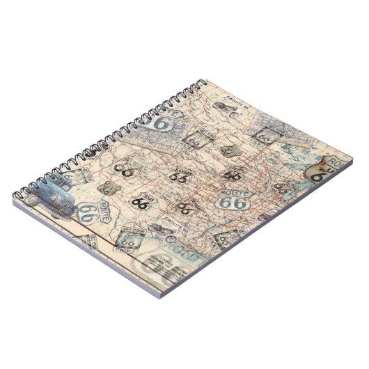 Route 66 Travel-laptop Notitieboek (Linkerzijde)