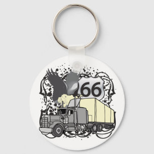 Route 66 Trucker Sleutelhanger