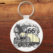 Route 66 Trucker Sleutelhanger (Voorkant)