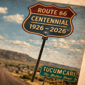 Route 66 Tucumcari Mountain New Mexico Poster