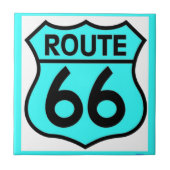 route 66 turquoise tegeltje (Voorkant)