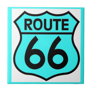 route 66 turquoise tegeltje