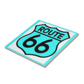route 66 turquoise tegeltje (Zijkant)