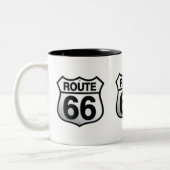Route 66 tweekleurige koffiemok (Links)