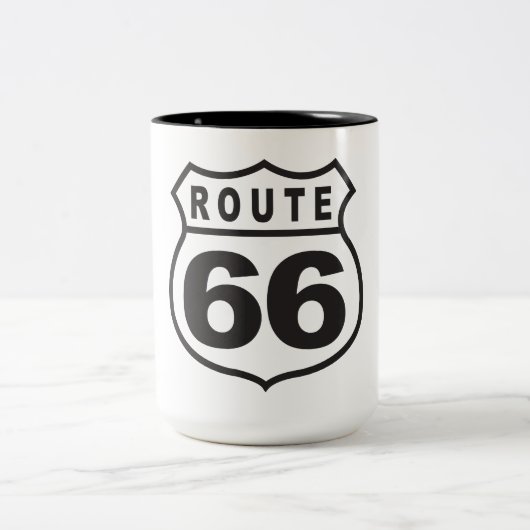 Route 66 tweekleurige koffiemok (Center)