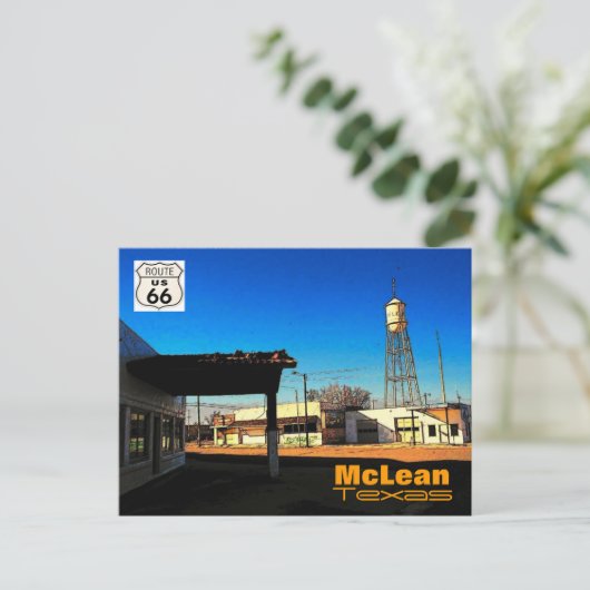 Route 66 (TX) Briefkaart (Staand voorkant)