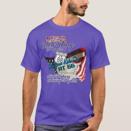 Route 66 USA250 vlag T-shirt