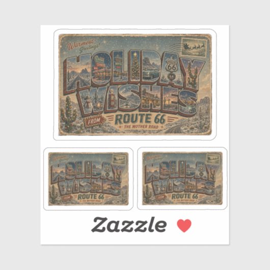 Route 66 Vakantiewensen Laptop Decor Sticker (Vel)