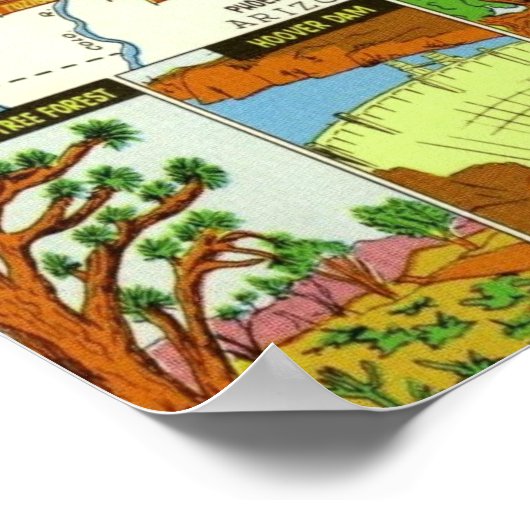 Route 66 van 1940 poster (Hoek)