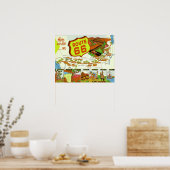 Route 66 van 1940 poster (Keuken)