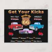  Route 66 van 1950 Briefkaart (Voorkant)
