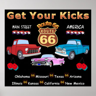 Route 66 van 1950 Poster