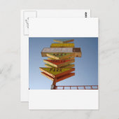  Route 66 van 1950 van de Route van de Teken Retro Briefkaart (Voorkant / Achterkant)