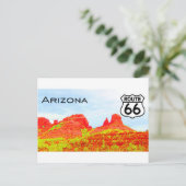 Route 66 van Arizona Landschap Briefkaart (Staand voorkant)