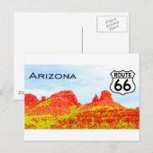 Route 66 van Arizona Landschap Briefkaart (Voorkant / Achterkant)
