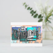 Route 66 van Arizona van Kingman Briefkaart (Staand voorkant)