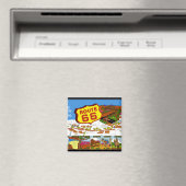 Route 66 van Los Angeles naar Chicago Magneet (Insitu (Vaatwasser))