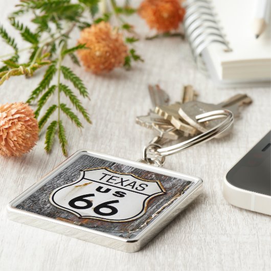 Route 66 van Texas Sleutelhanger (Zijkant)