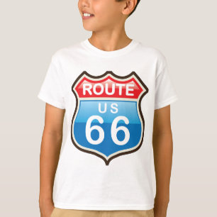 Route 66 vectorteken t-shirt