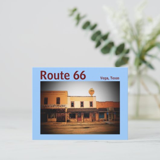 Route 66 (Vega) Briefkaart (Staand voorkant)