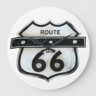 Route 66 Verenigde Staten Amerika Highway Sign. Grote Klok