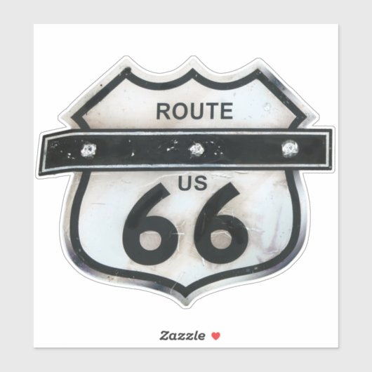 Route 66 Verenigde Staten Amerika Highway Sign. Sticker (Vel)