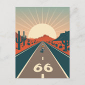 Route 66 Verenigde Staten  Motorrijden Briefkaart (Voorkant)
