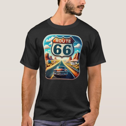 Route 66 Verenigde Staten T-shirt (Voorkant)