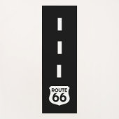 Route 66 verkeersbord aangepaste yoga mat ontwerp (Voorkant)