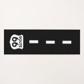Route 66 verkeersbord aangepaste yoga mat ontwerp (Voorkant (horizontaal))